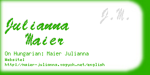 julianna maier business card